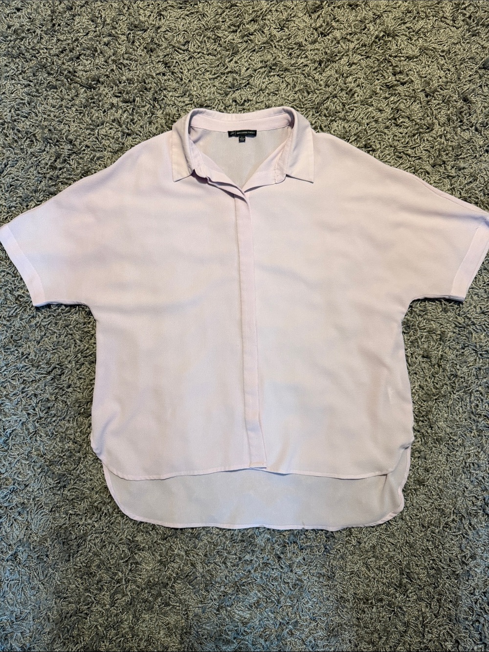Adrianna Papell Pale Pink V-Neck Blouse